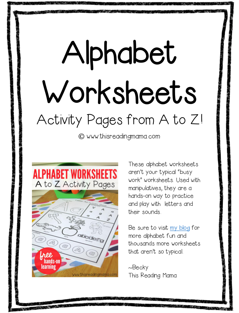 10 Alphabet Worksheet Examples To Download