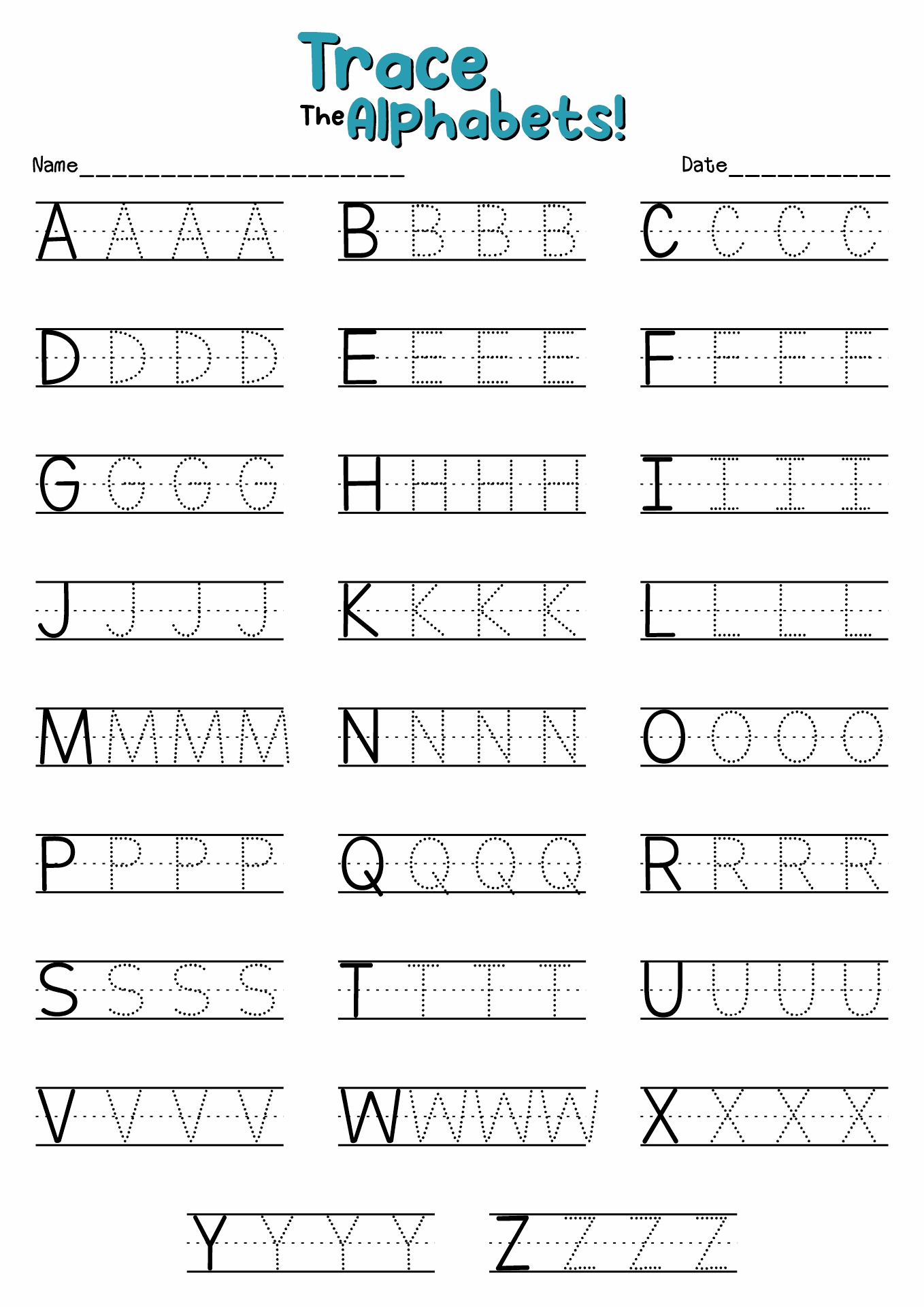 14 Practice Writing Alphabet Letter Worksheets Free PDF At Worksheeto