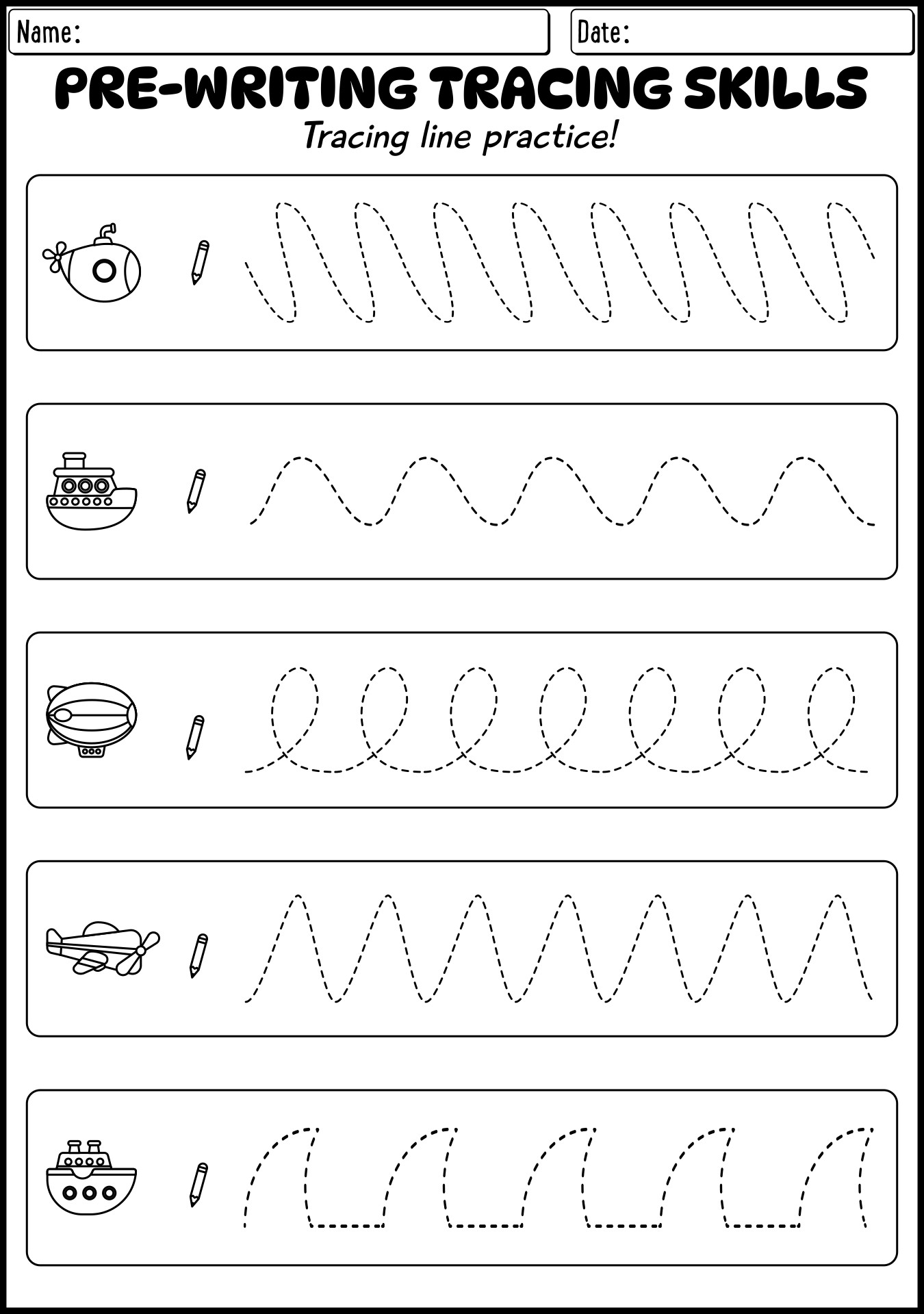 Pre Writing Alphabet Worksheets Pdf