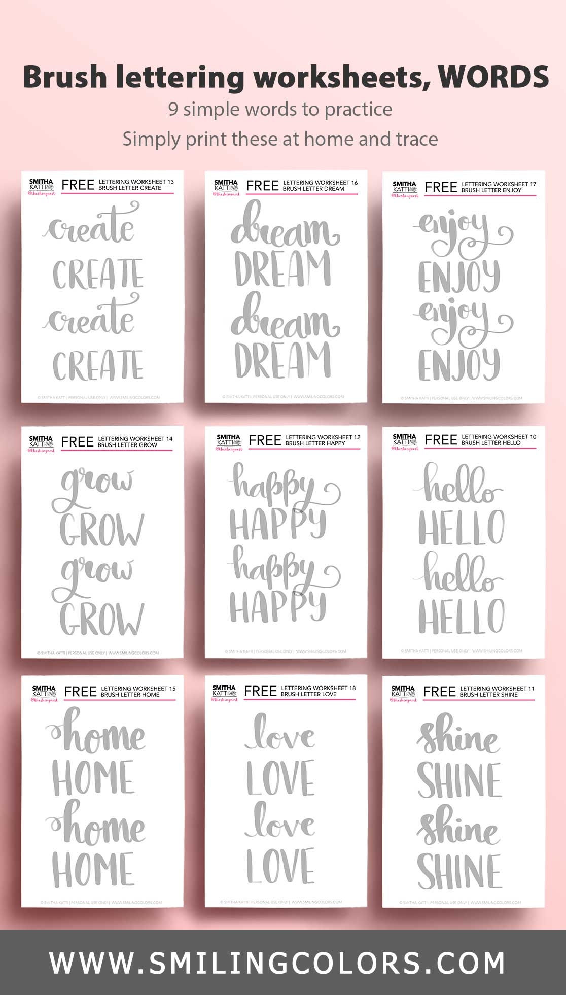 30 FREE Lettering Worksheets Print U0026 Start Practicing 