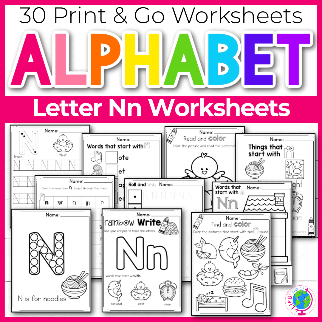 Kindergarten Free Printable Worksheets Alphabet