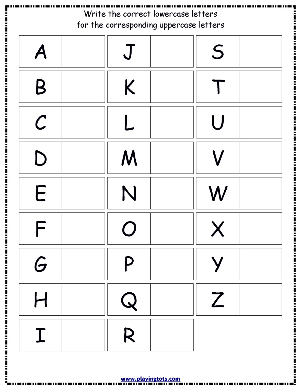 4 Capital And Small Alphabets Worksheets Free Printable Alpha 98C Worksheets Library