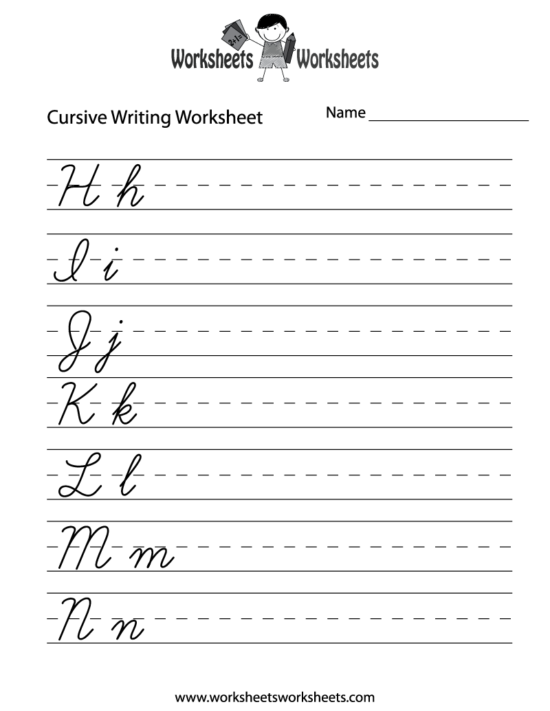 50 Cursive Writing Worksheets Alphabet Letters Sentences Worksheets Library