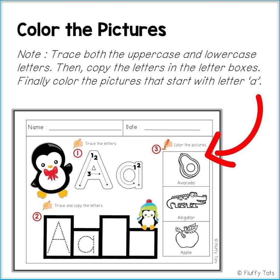 78 Pages Of Alphabet Tracing Worksheets With Fun Penguin Theme FluffyTots