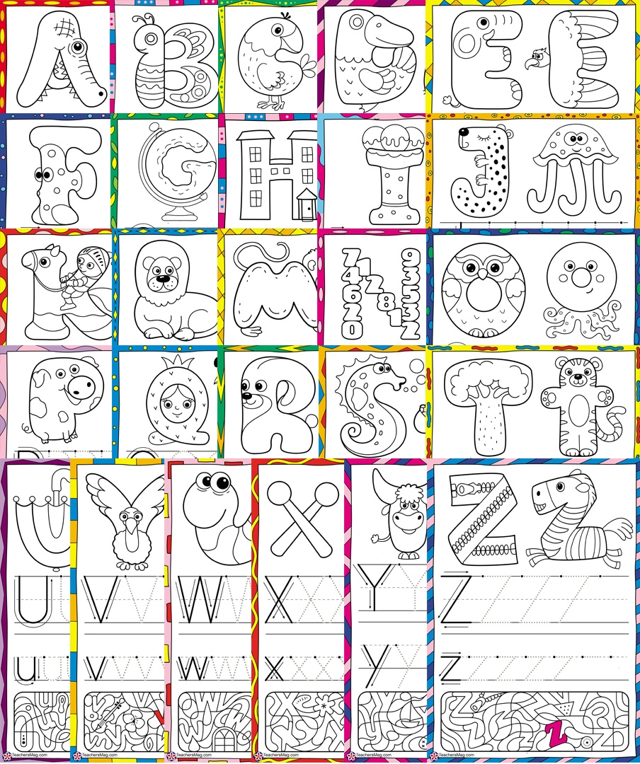 Alphabet Tracing Worksheets A-Z