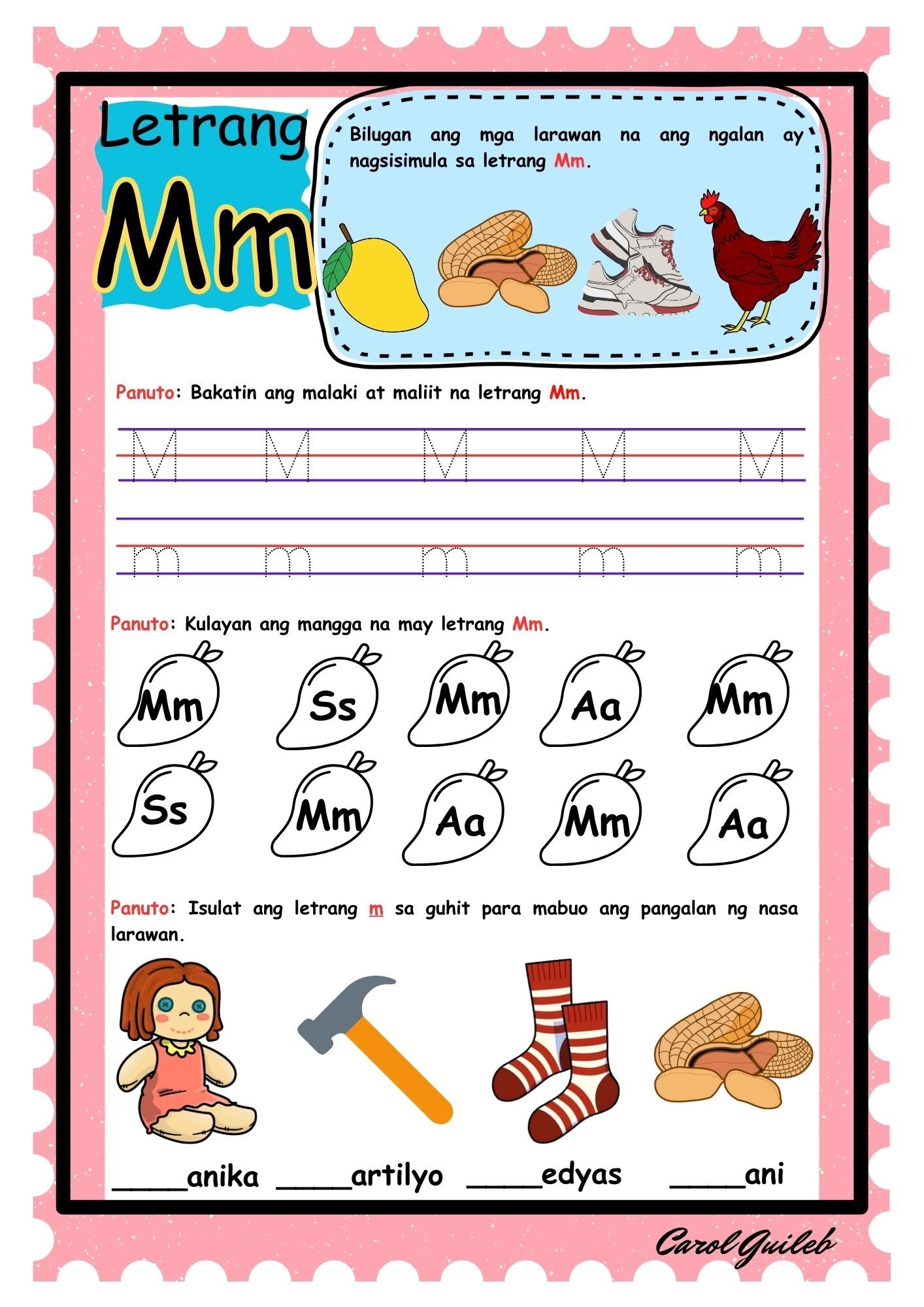Alpabetong Filipino Worksheets By Carolguileb03 Raket PH