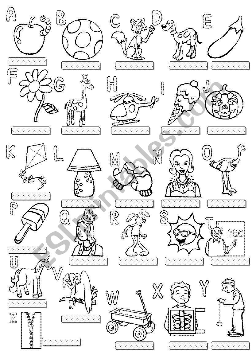 A To Z Alphabet Letters Worksheets