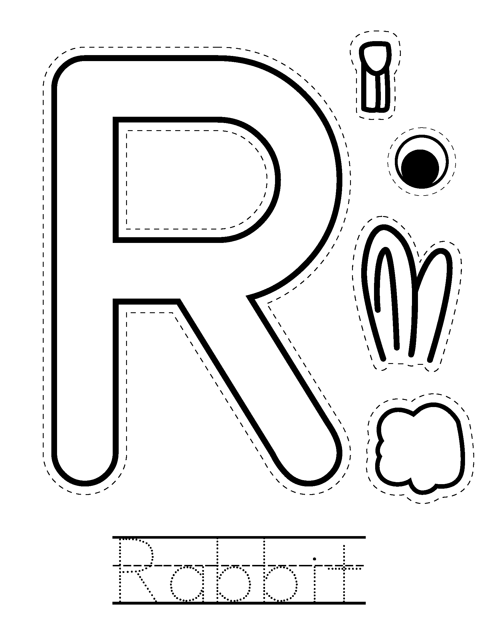 Printable Cut And Paste Alphabet Worksheets