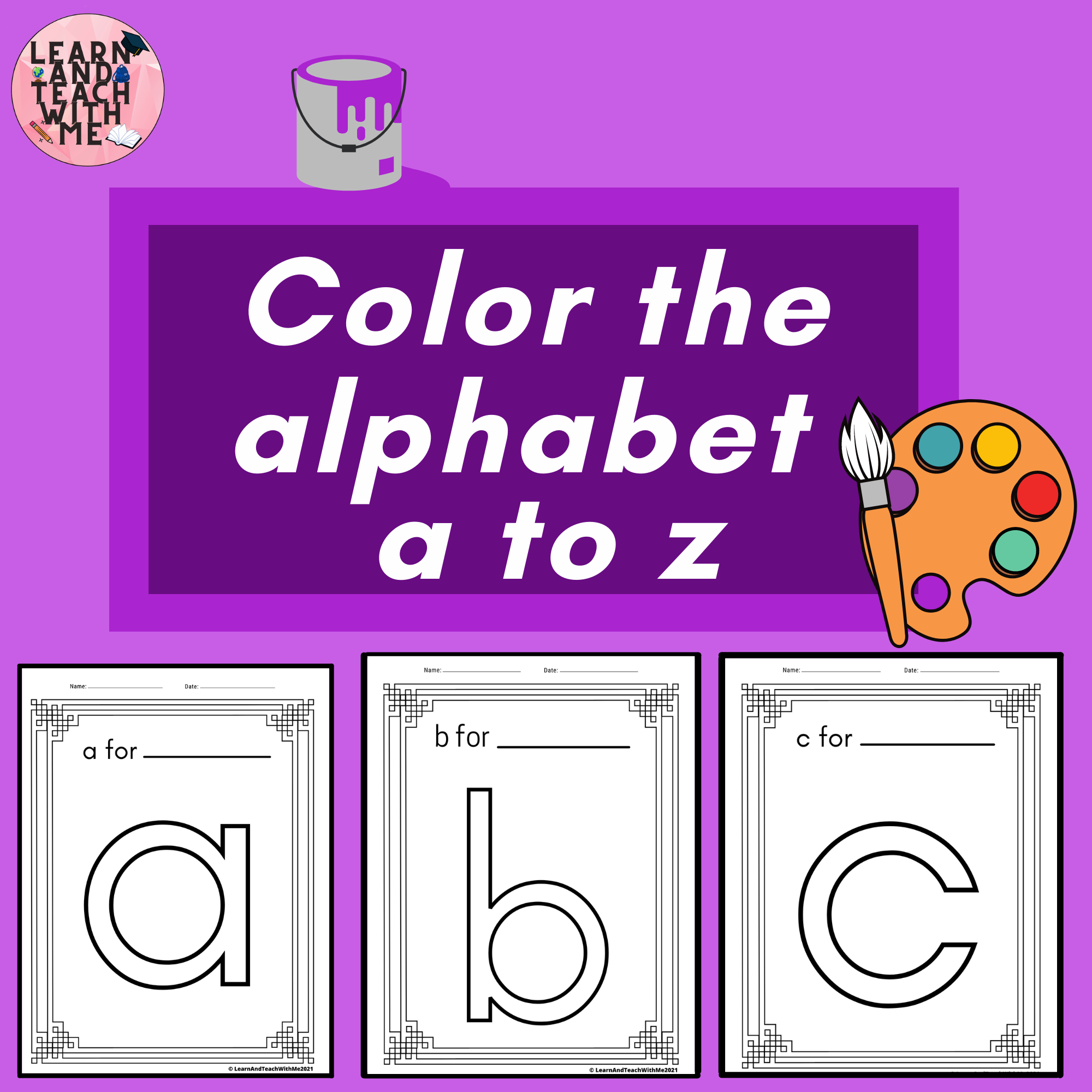 Color Alphabet Worksheets