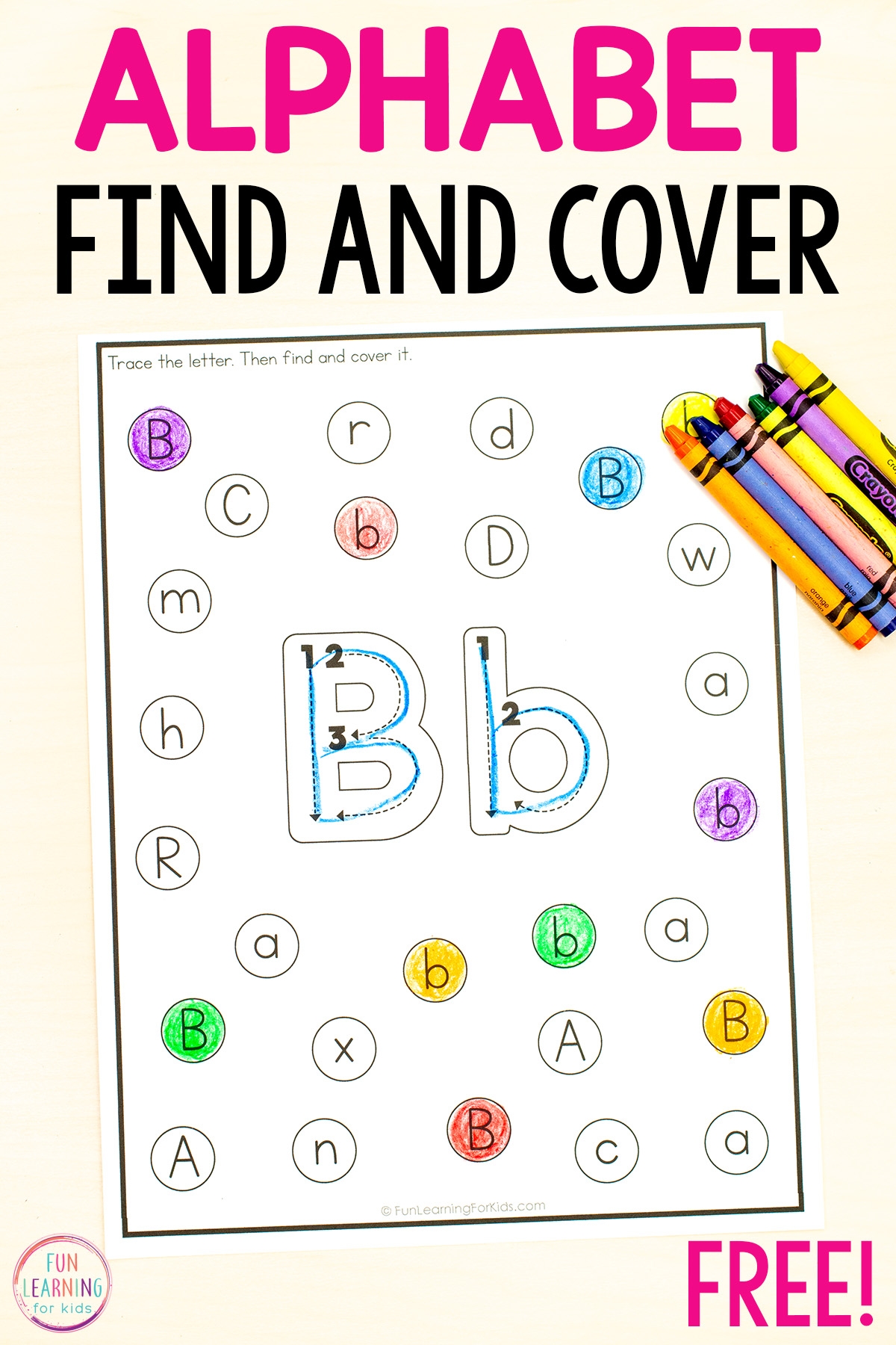 Alphabet Find And Cover The Letter Worksheets