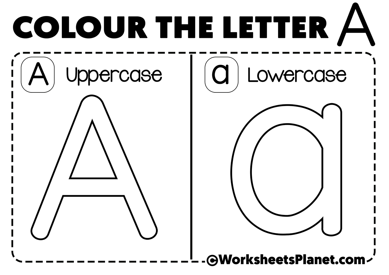 Alphabet Color Worksheet