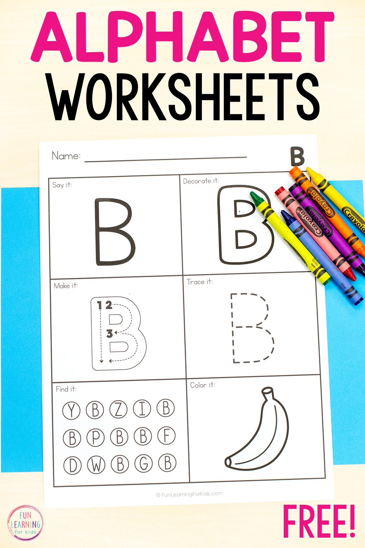 Write Alphabets Worksheet