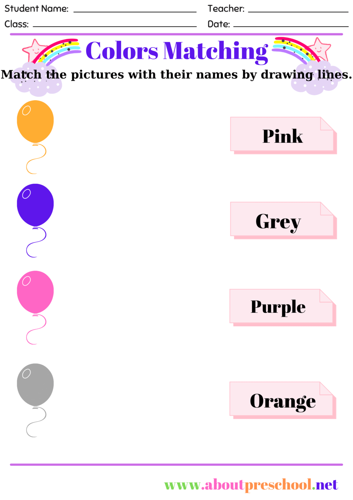 Alphabet Matching 10 About Preschool