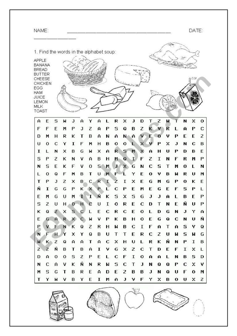 Alphabet Soup ESL Worksheet By JeremyHillaryBoobPhd