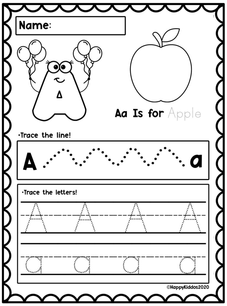 Alphabet Trace And Color Set 4