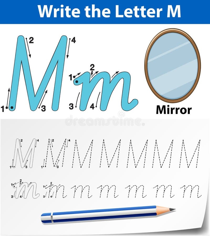 Alphabet Tracing M Stock Illustrations 286 Alphabet Tracing M Stock Illustrations Vectors U0026 Clipart Dreamstime