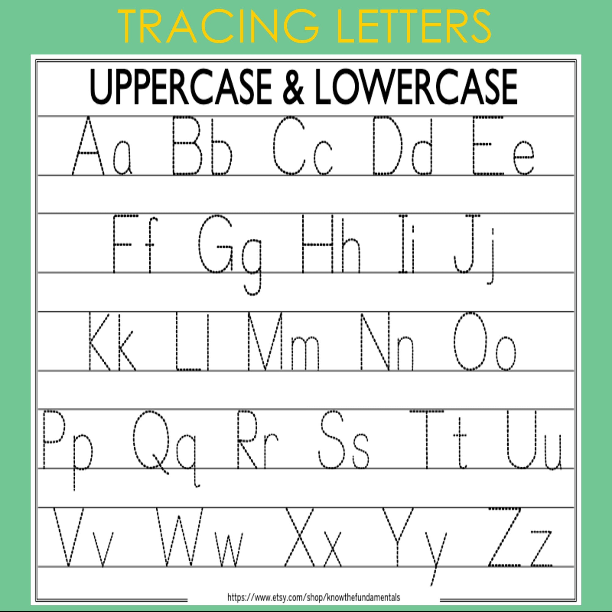 Alphabet Uppercase Worksheet