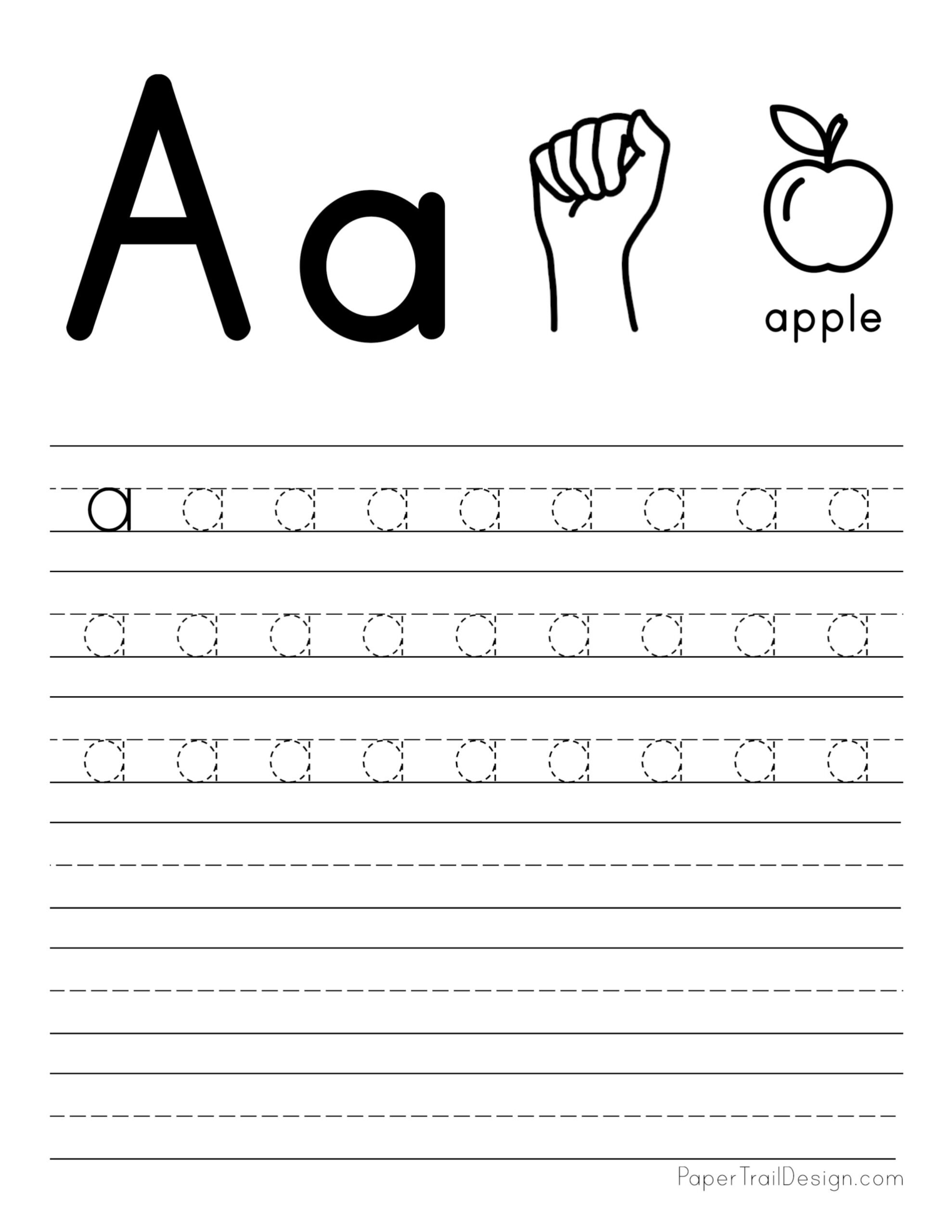 Alphabet Tracing Worksheets A Z Free Printable For Kids 123 Worksheets Library