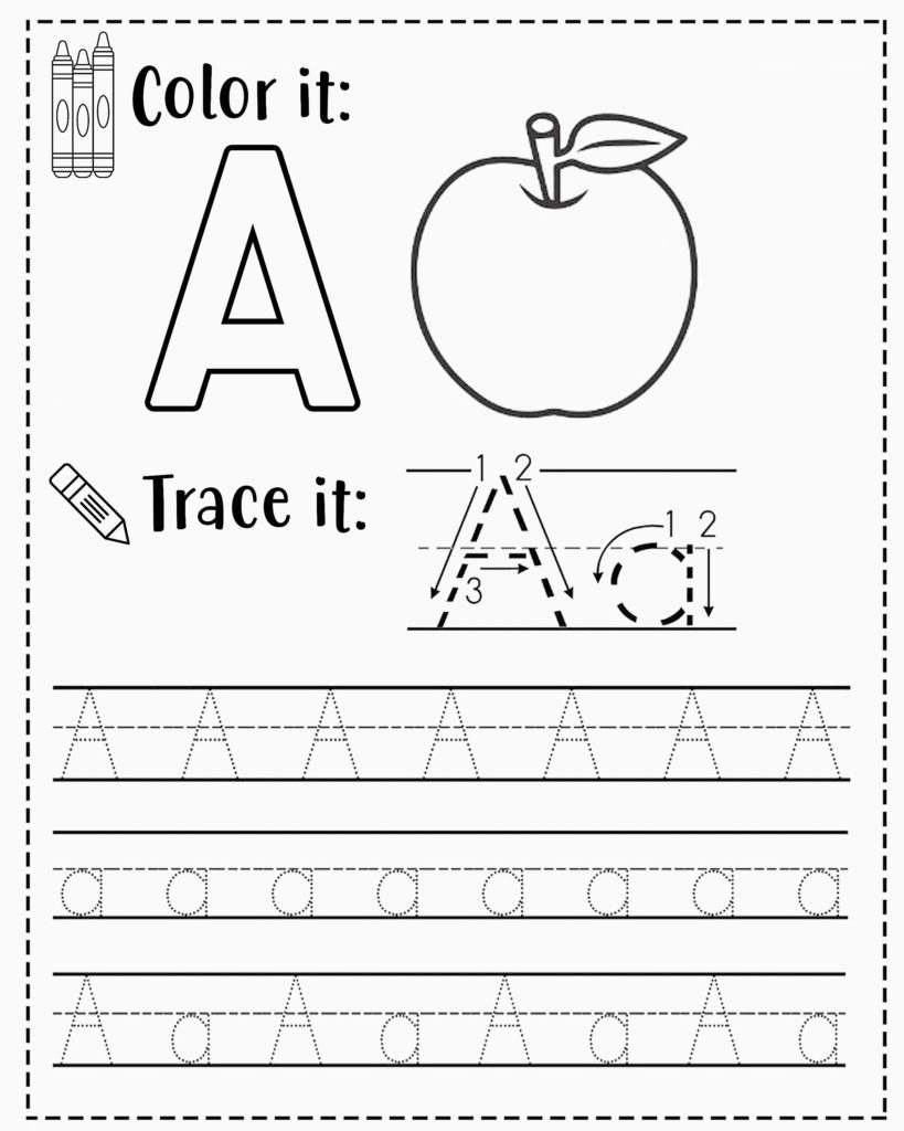 Alphabet Tracing Worksheets A Z Free Printable For Kids 123 Worksheets Library