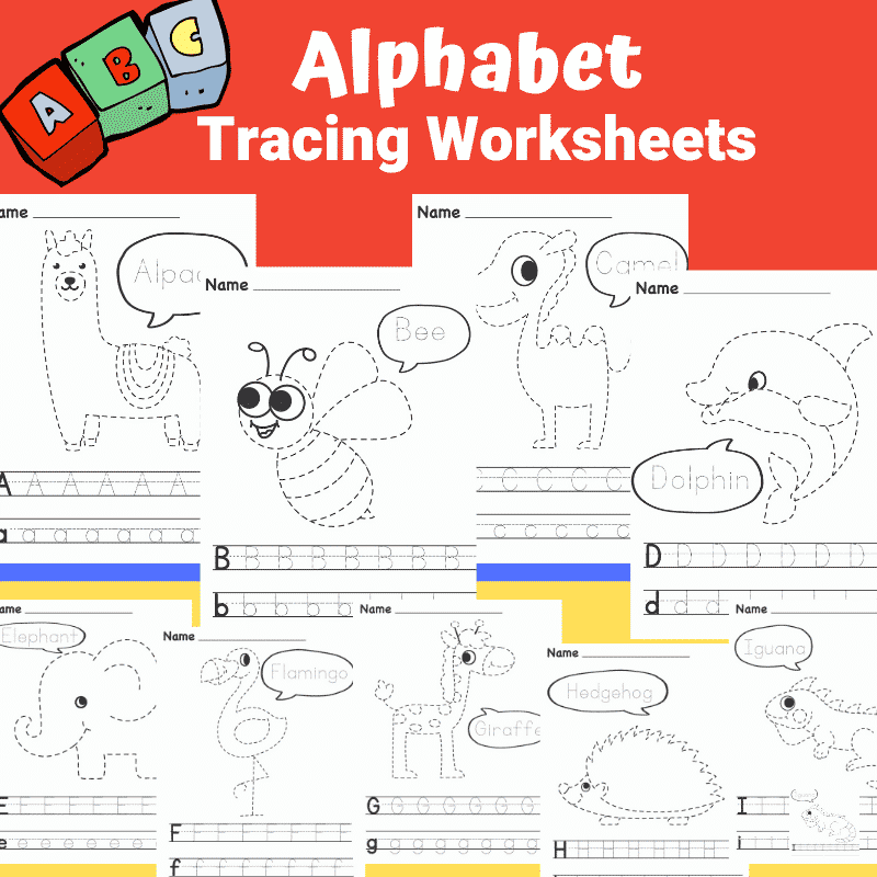 Printable Trace Alphabet For Preschoolers