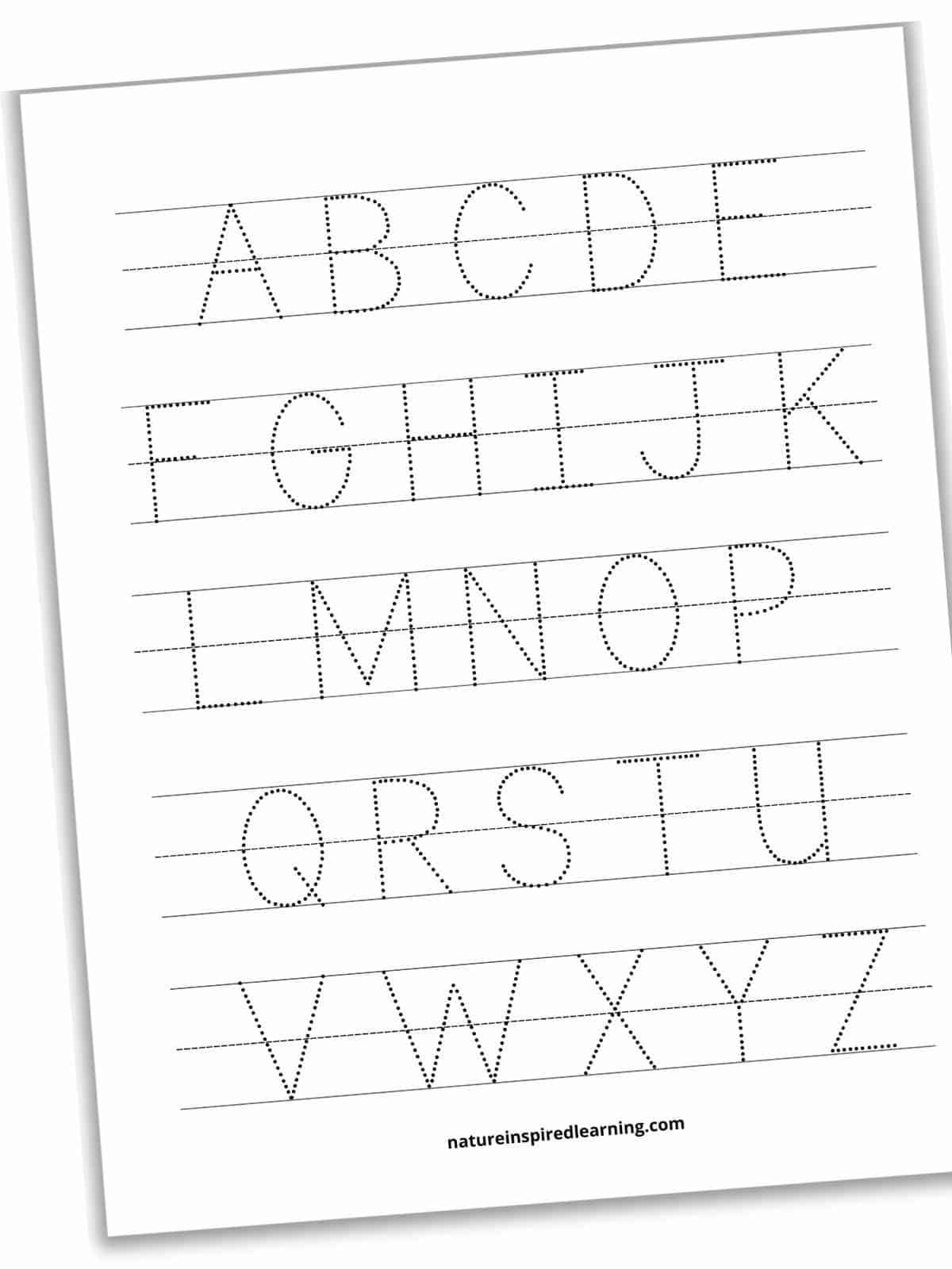 Alphabet Tracing Worksheets Capital Letters