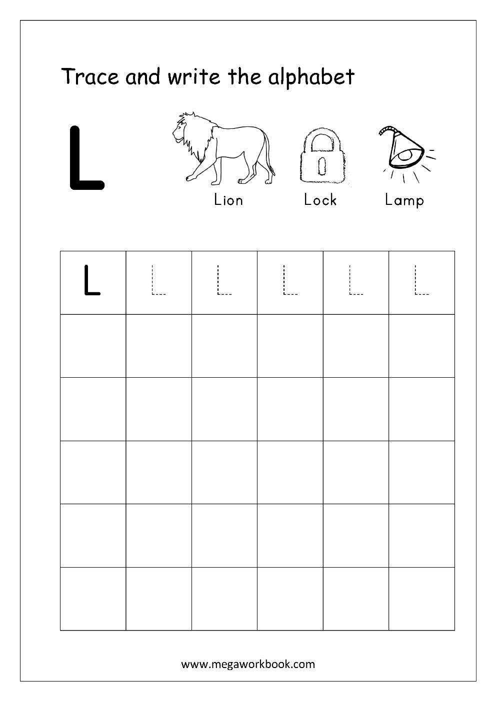 Alphabet Worksheets Preschool Alphabet Worksheets Capital Letters Uppercase MegaWorkbook