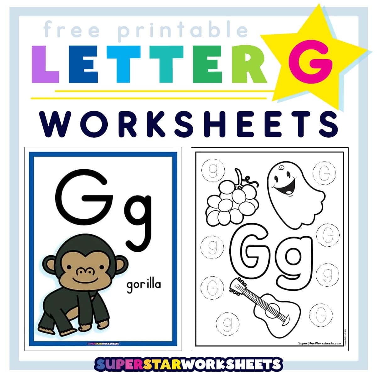 Alphabet Worksheets Superstar Worksheets