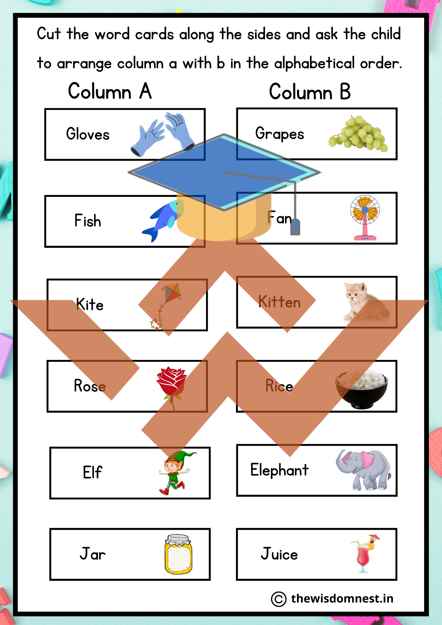 Alphabetizing Words Worksheets