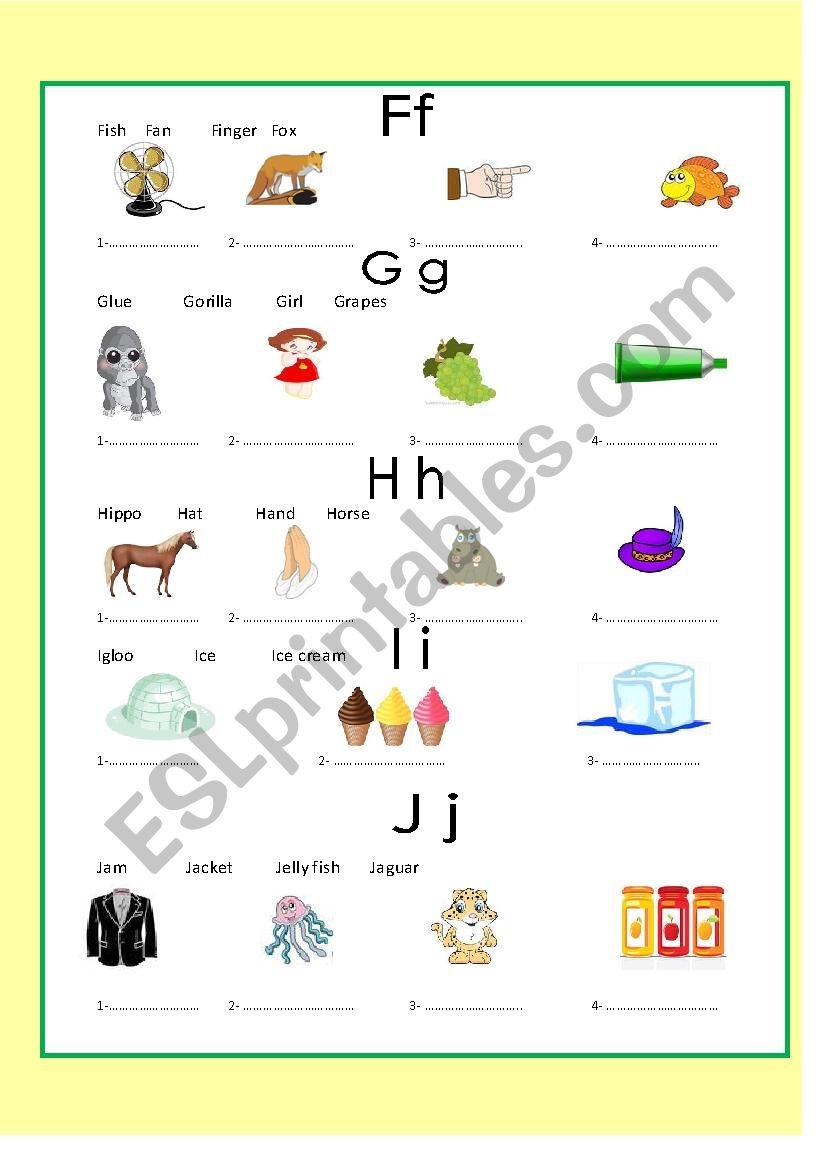 Alphabets 3 Exercise ESL Worksheet By Moshy77