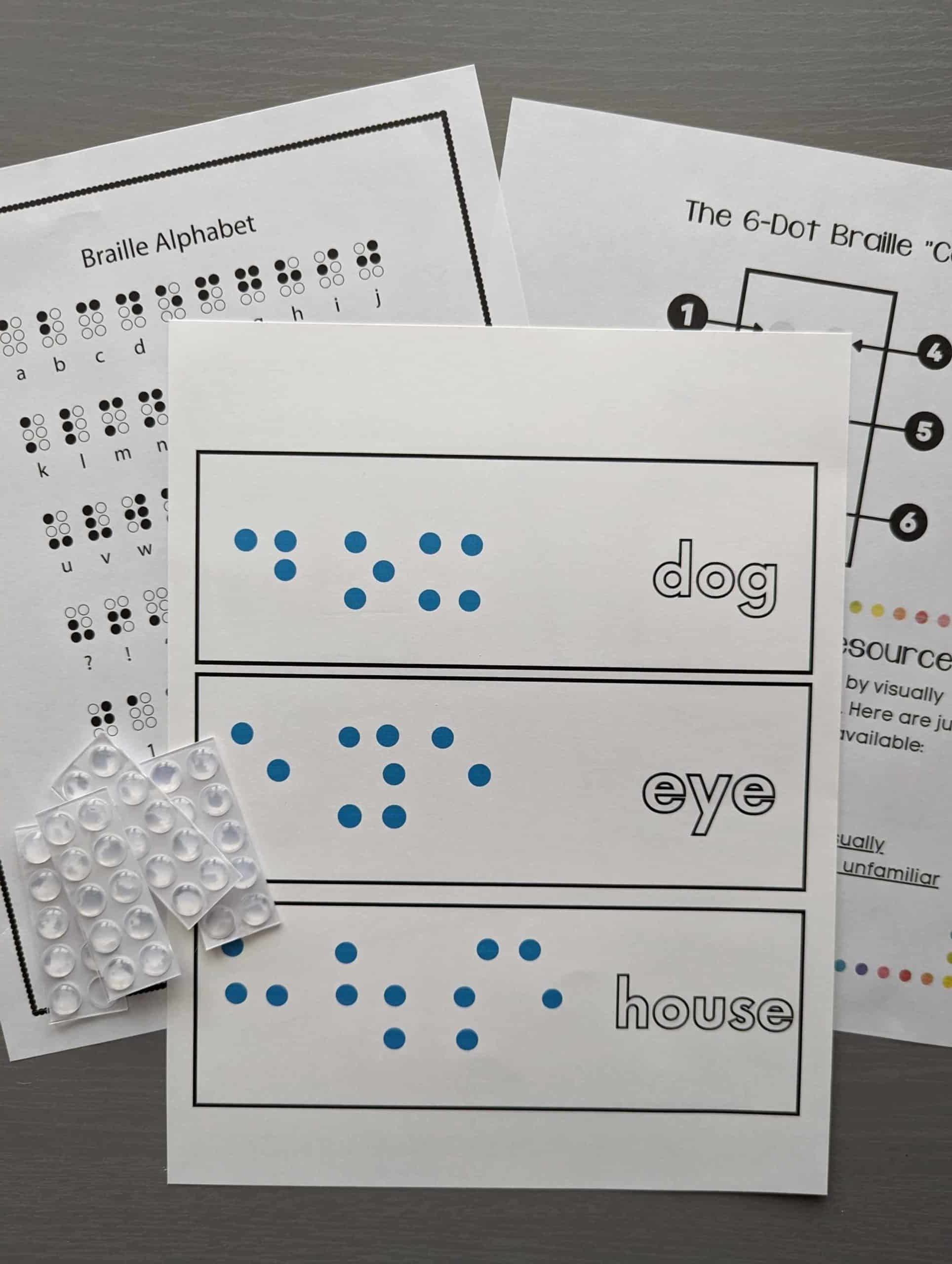 Braille Activity For Sighted Students The Homeschool Scientist