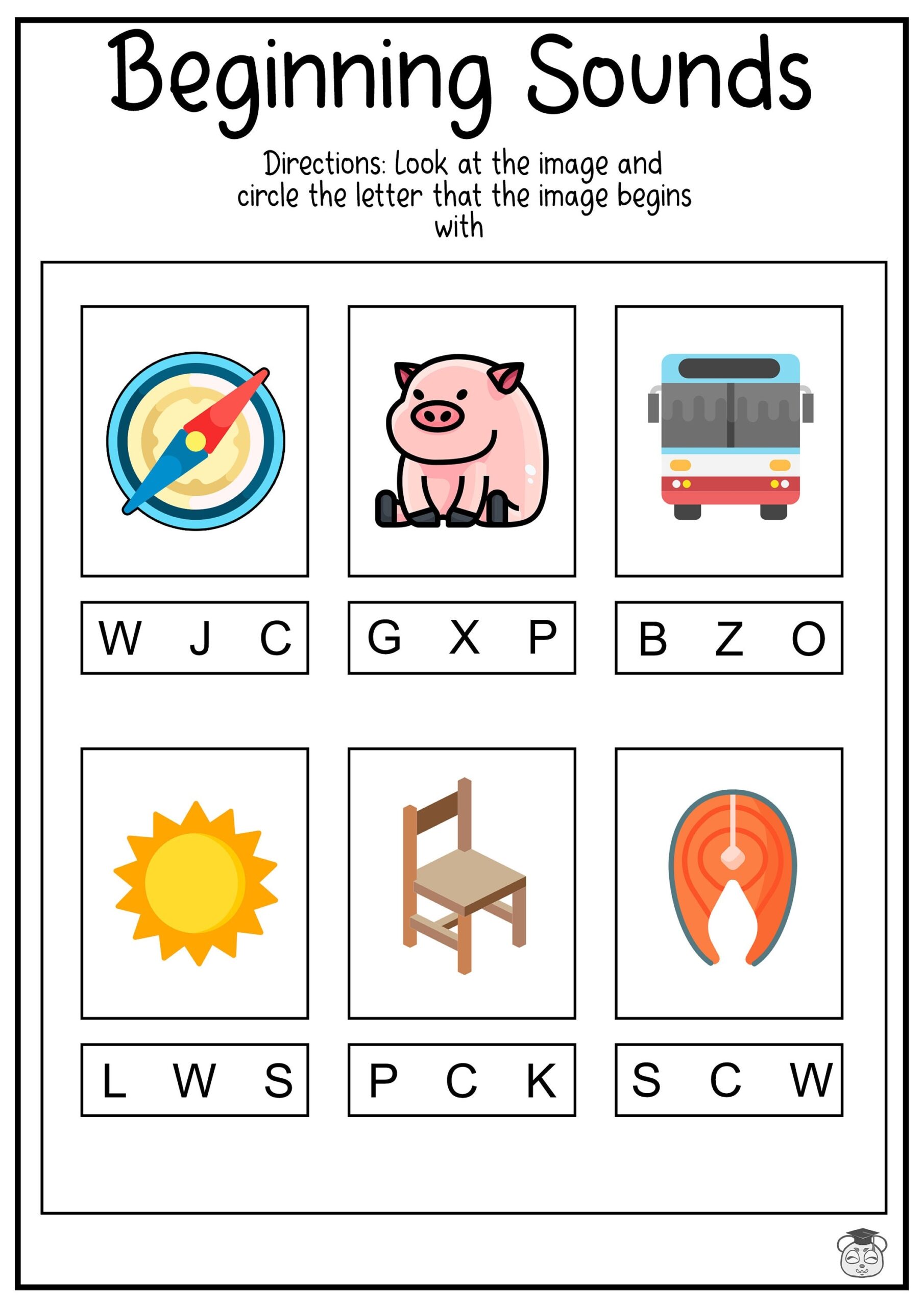 Buy 11 Printable Beginning Sounds English Worksheets Phonics And Alphabet Recognition Practice ages 4 6 KG1 To Grade 2 Online In India Etsy