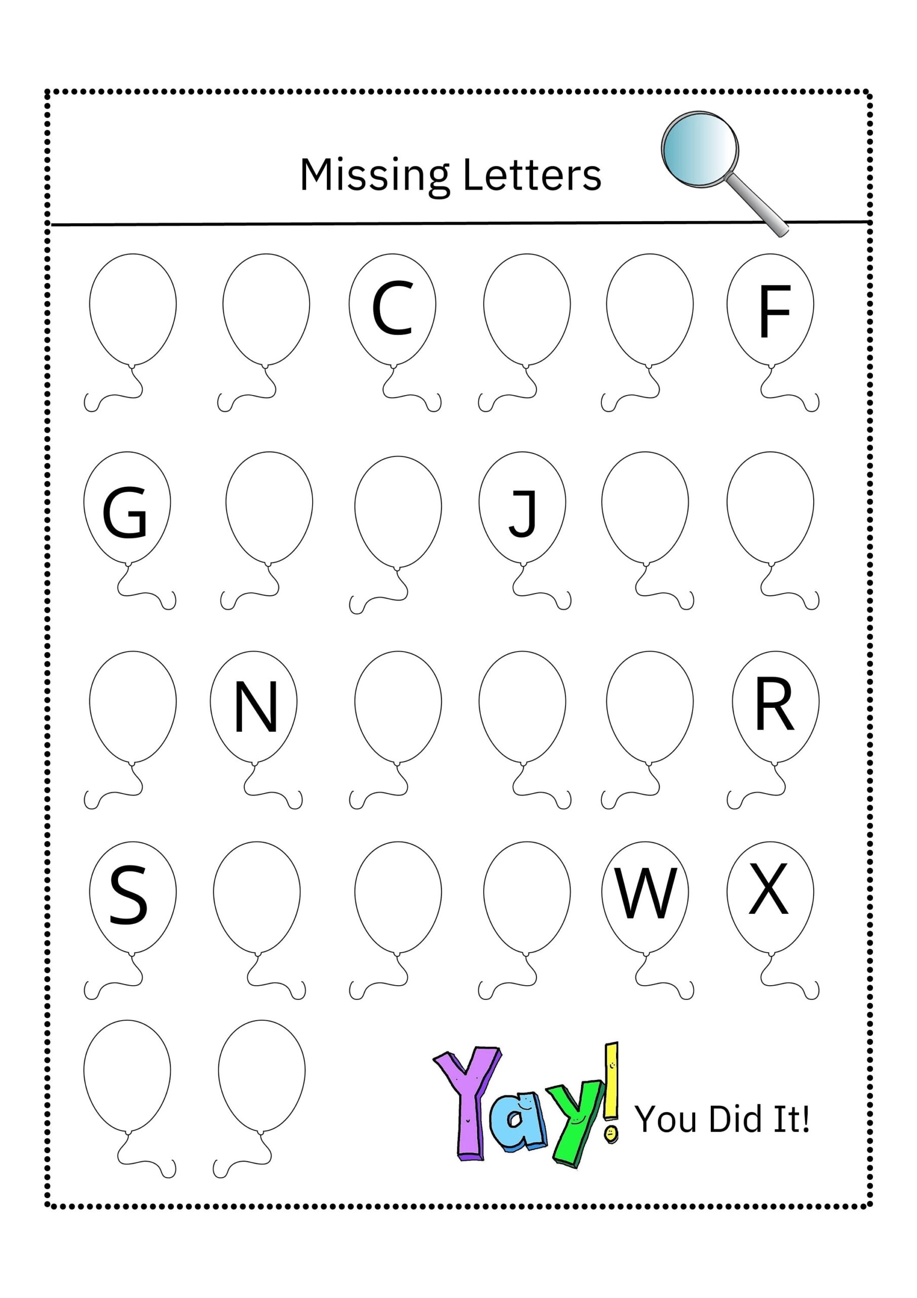 Buy Missing Letter Worksheets Activity Pages Alphabet Letters Printables Instant Download Home Schooling Handwriting Practice Online In India Etsy