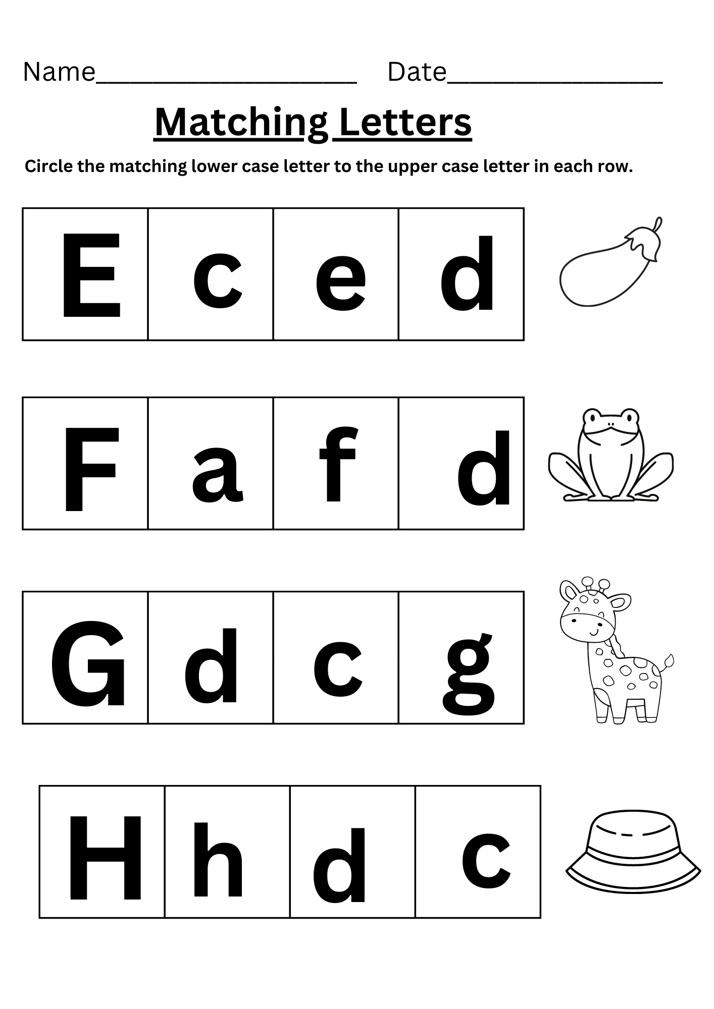 Capital And Small Letter Worksheets And Activities