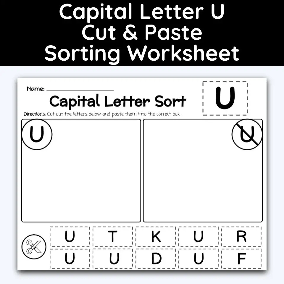 Alphabet Cut And Paste Worksheets
