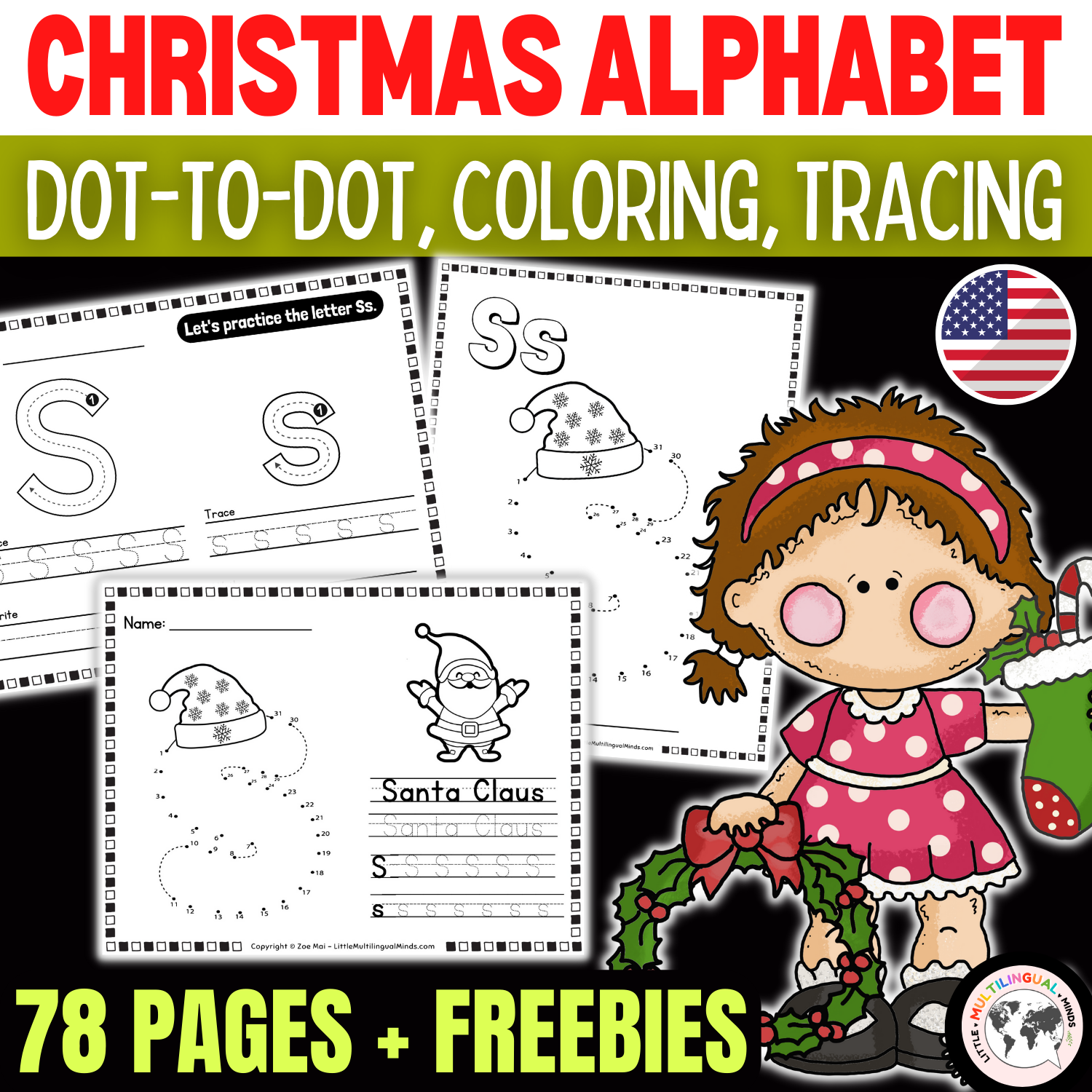 Dot Trace Alphabet Worksheets