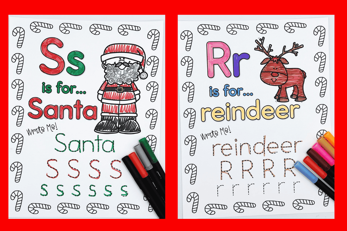 Free Printable Christmas Alphabet Worksheets