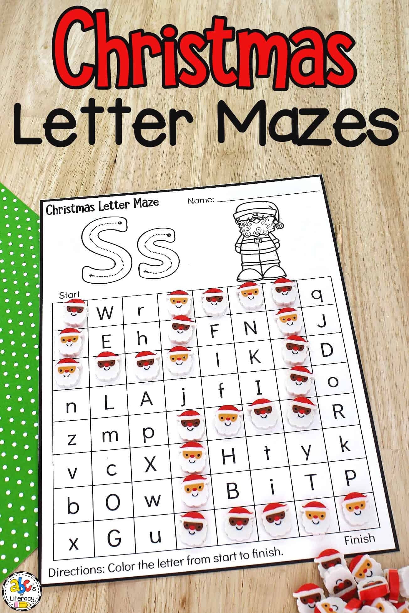 Christmas Alphabet Worksheet Kindergarten