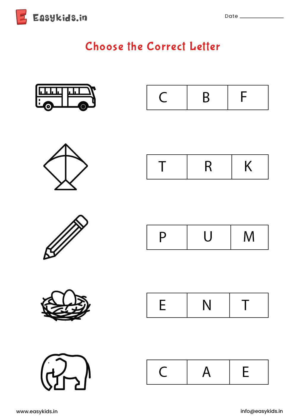 Circle Alphabet Worksheet