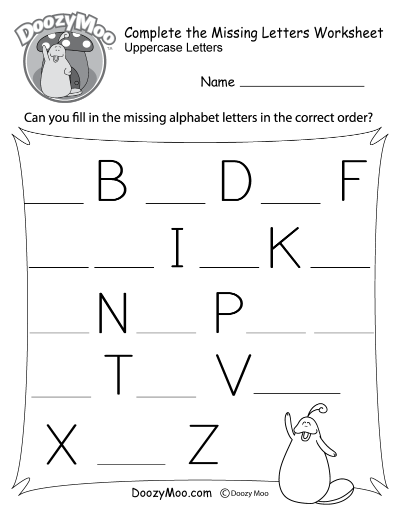 A Alphabet Worksheets