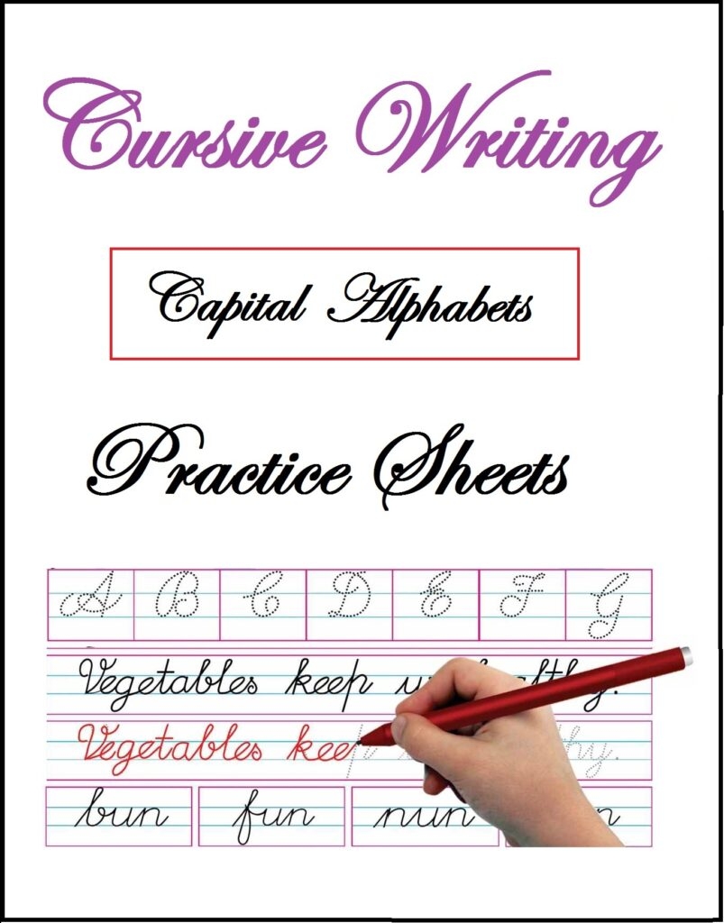 Cursive Capital Letters Practice Sheets Free Printable Worksheets