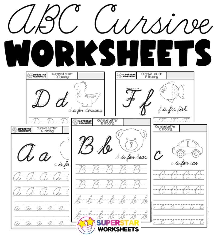Calligraphy Cursive Alphabet Worksheets