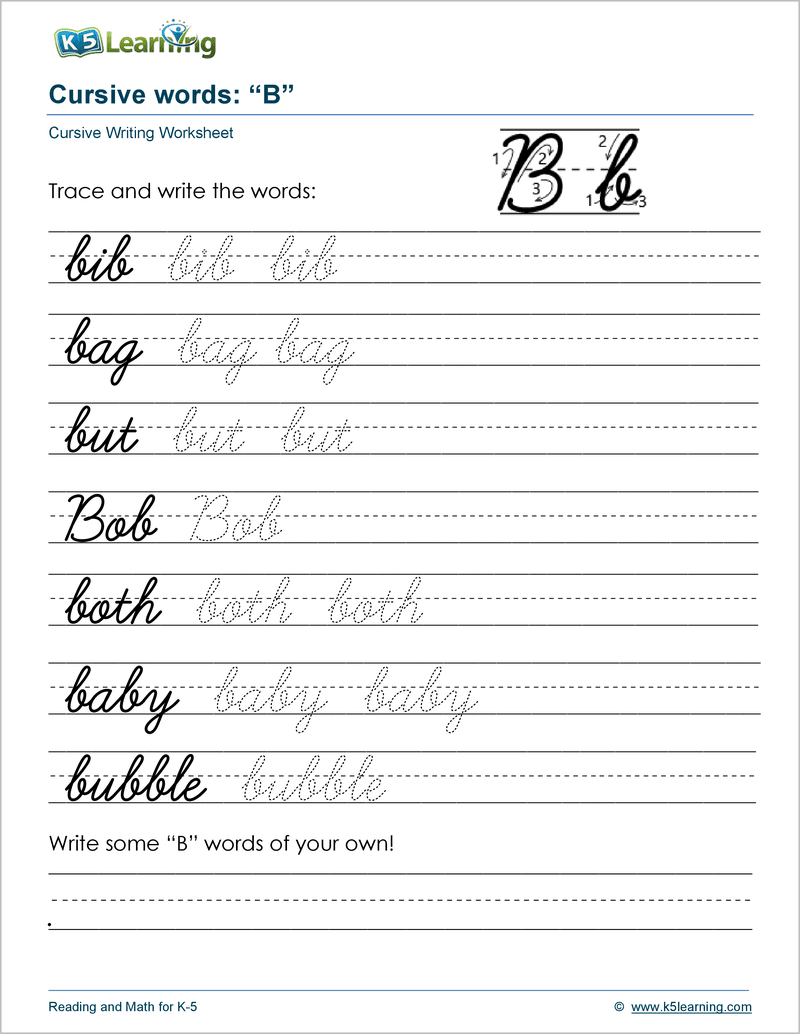 Cursive Writing