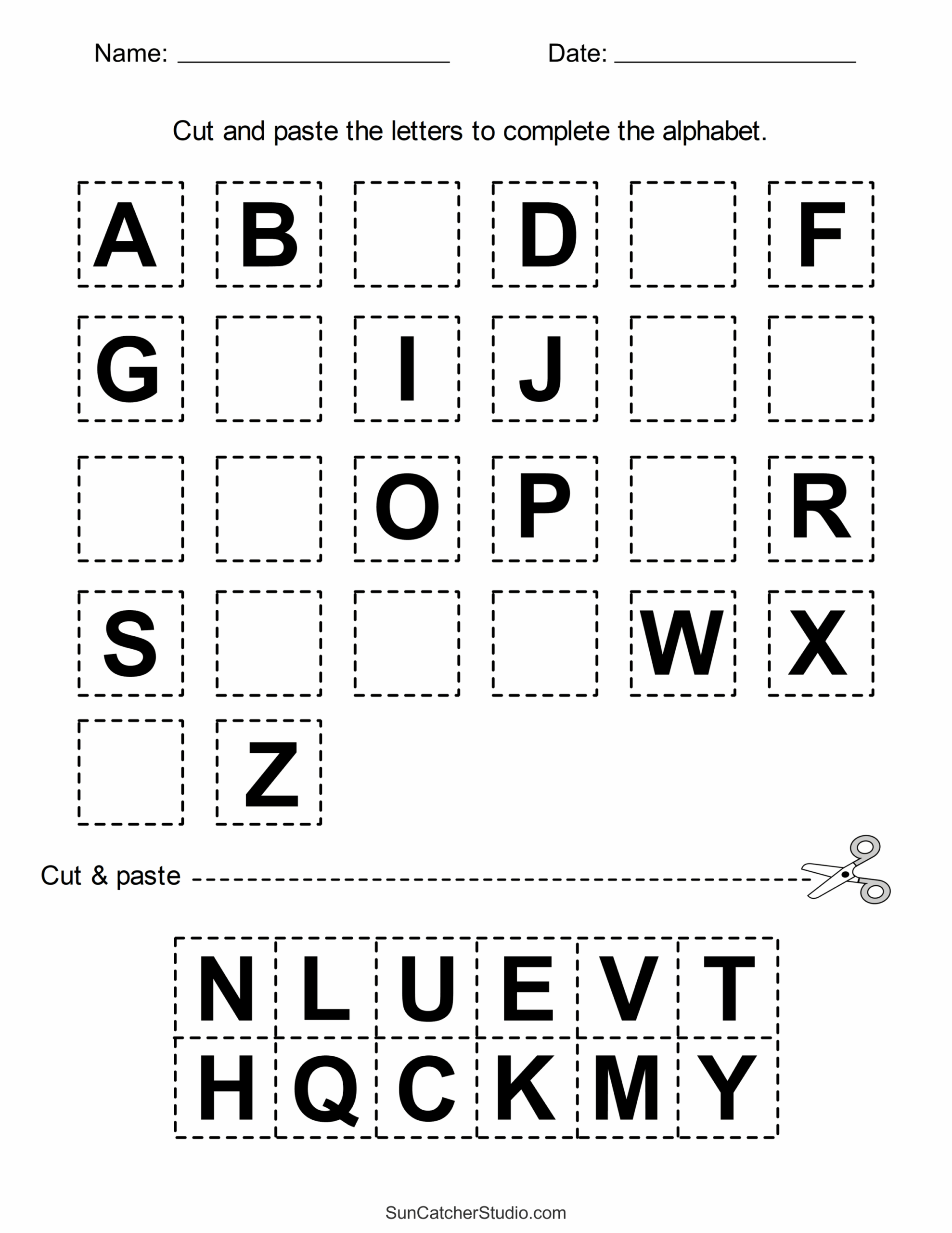 Preschool Printable Worksheets Alphabet