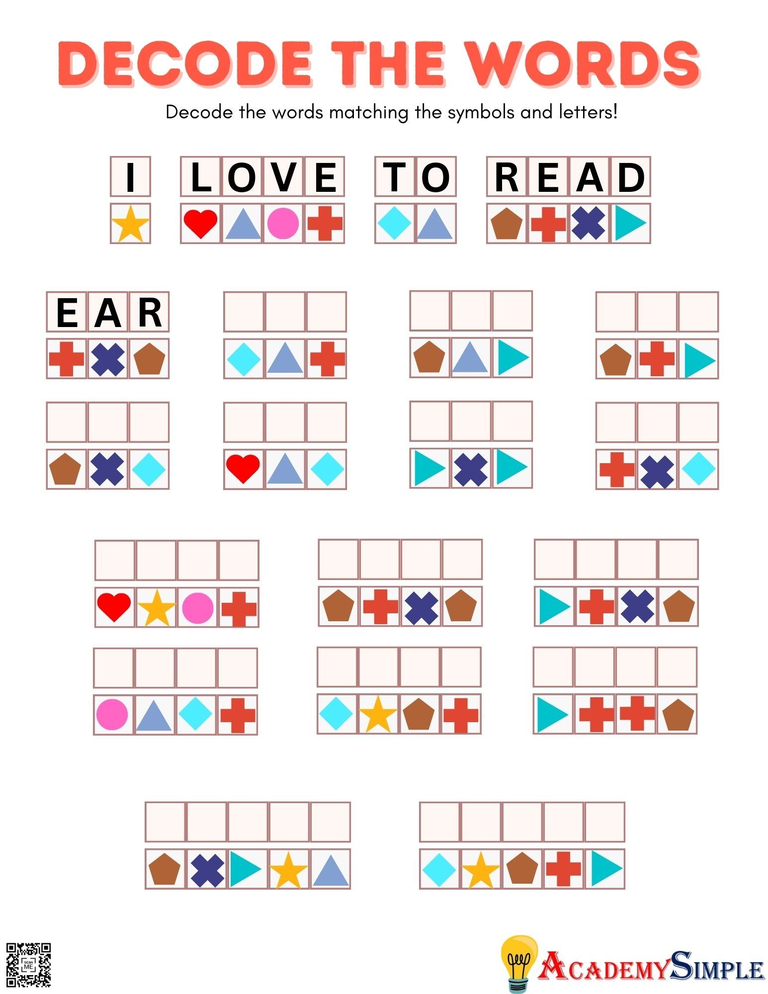 Decoding Worksheet