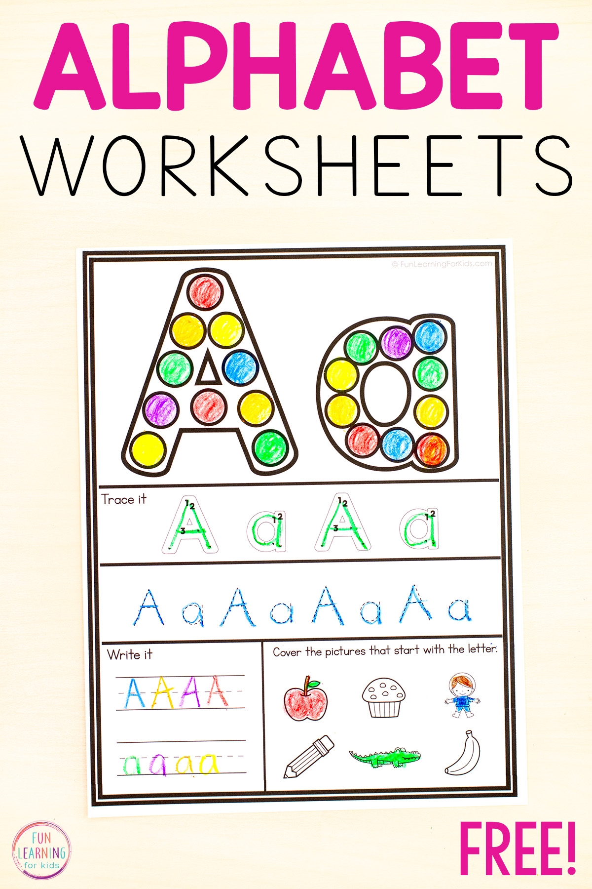 Learning Alphabet Printable Worksheets
