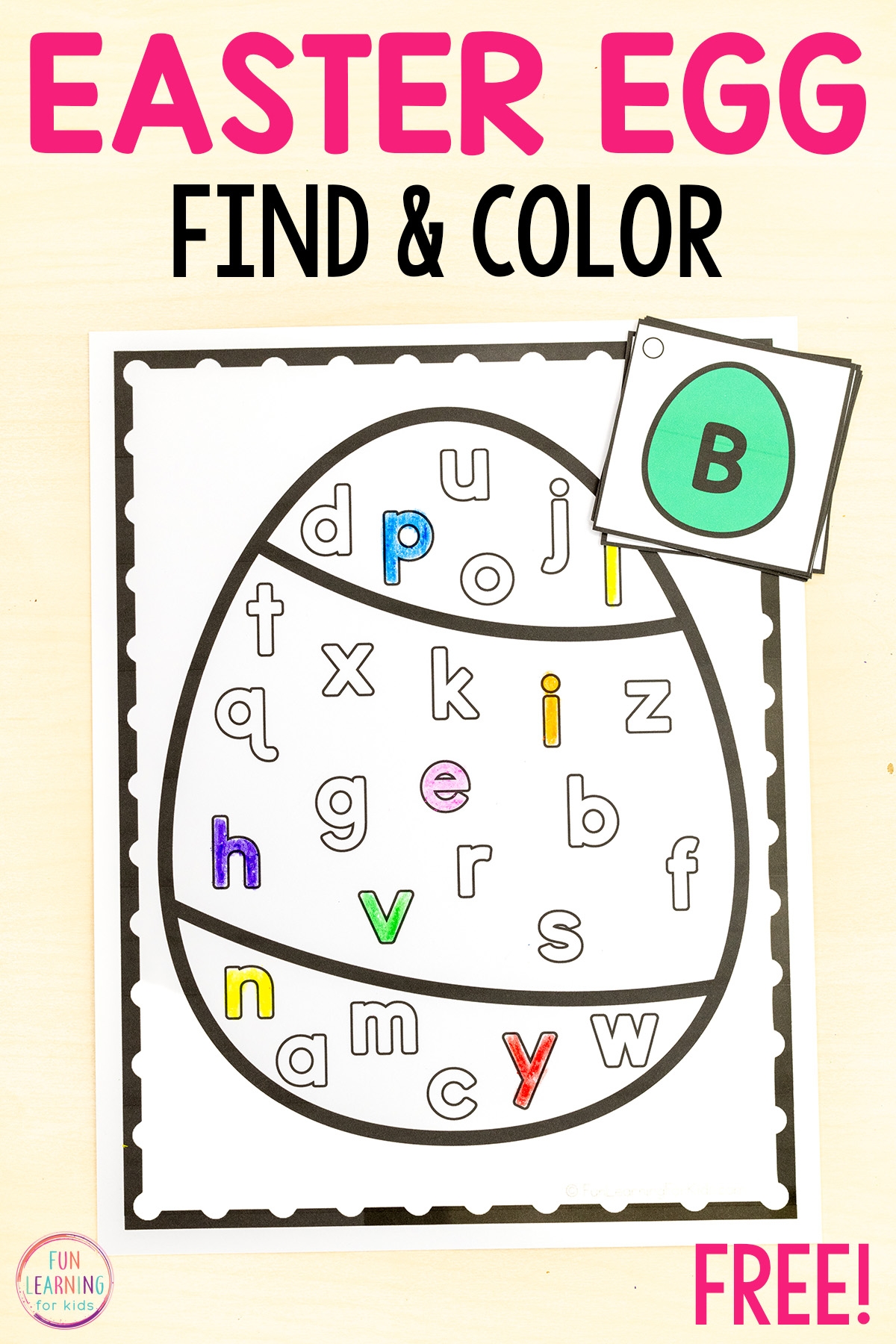 Easter Egg Find And Color The Letter Alphabet Hunt