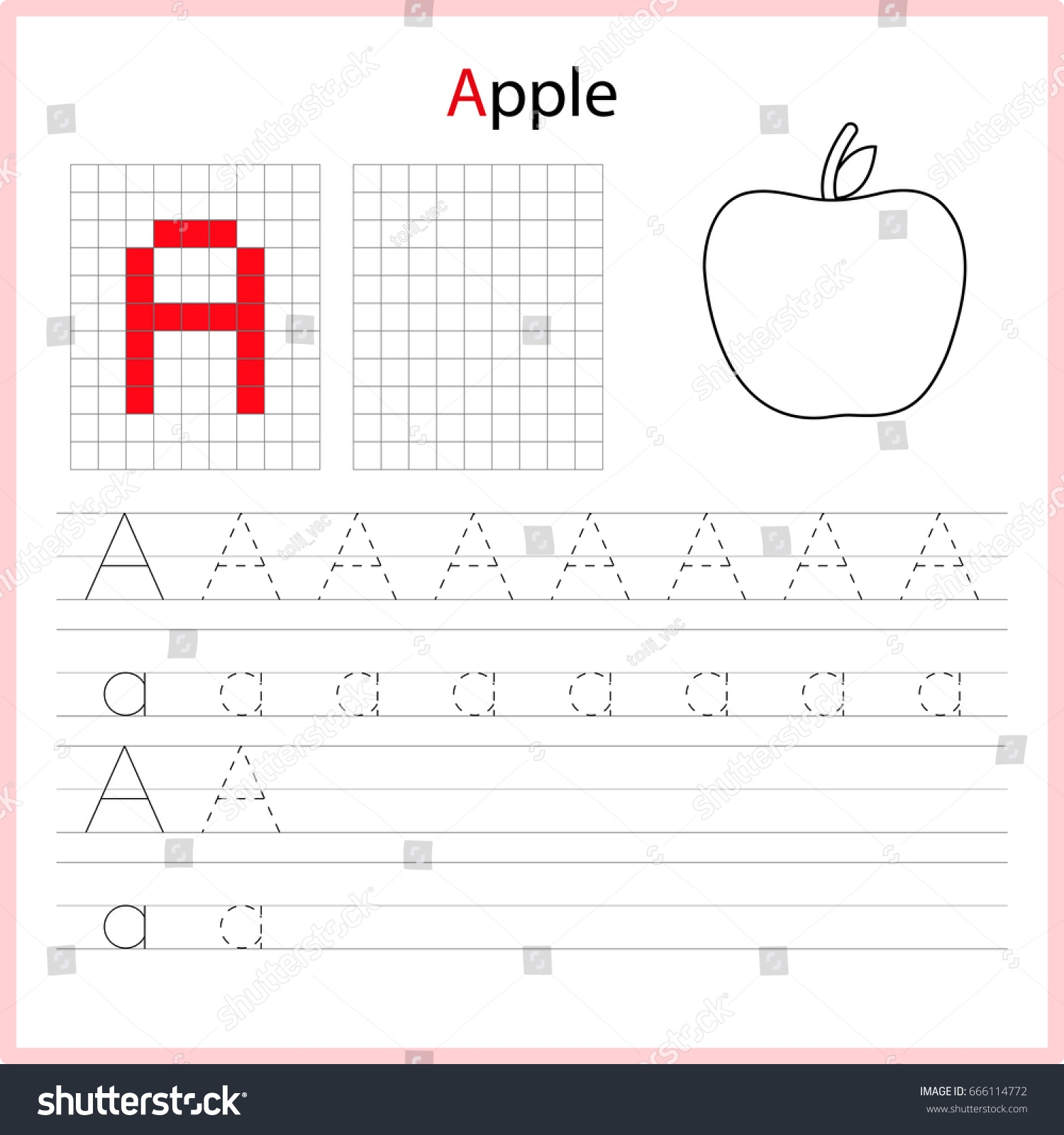 Educational Game Children Copy Letters Using Stock Vector Royalty Free 666114772 Shutterstock