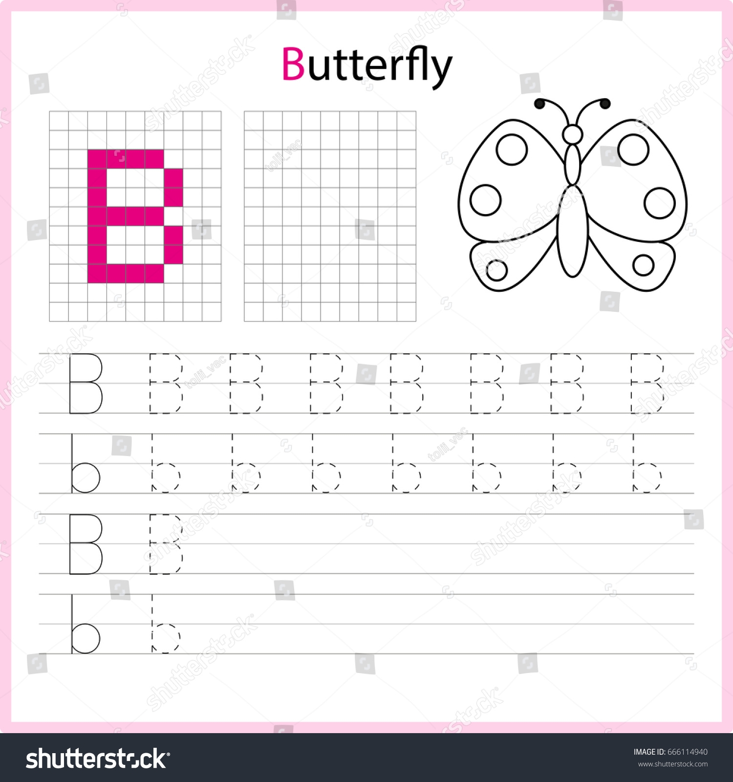 Educational Game Children Copy Letters Using Stock Vector Royalty Free 666114940 Shutterstock