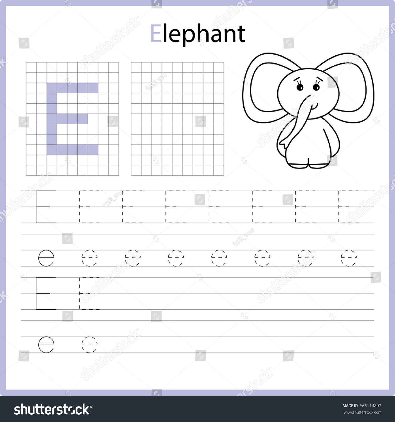 Educational Game Children Copy Letters Using Stock Vector Royalty 