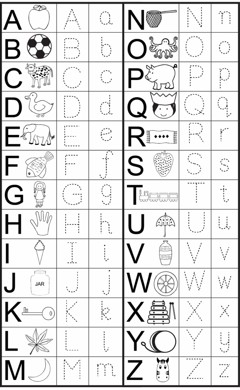 English Alphabet Worksheet For Kindergarten Activity Shelter Worksheets Library
